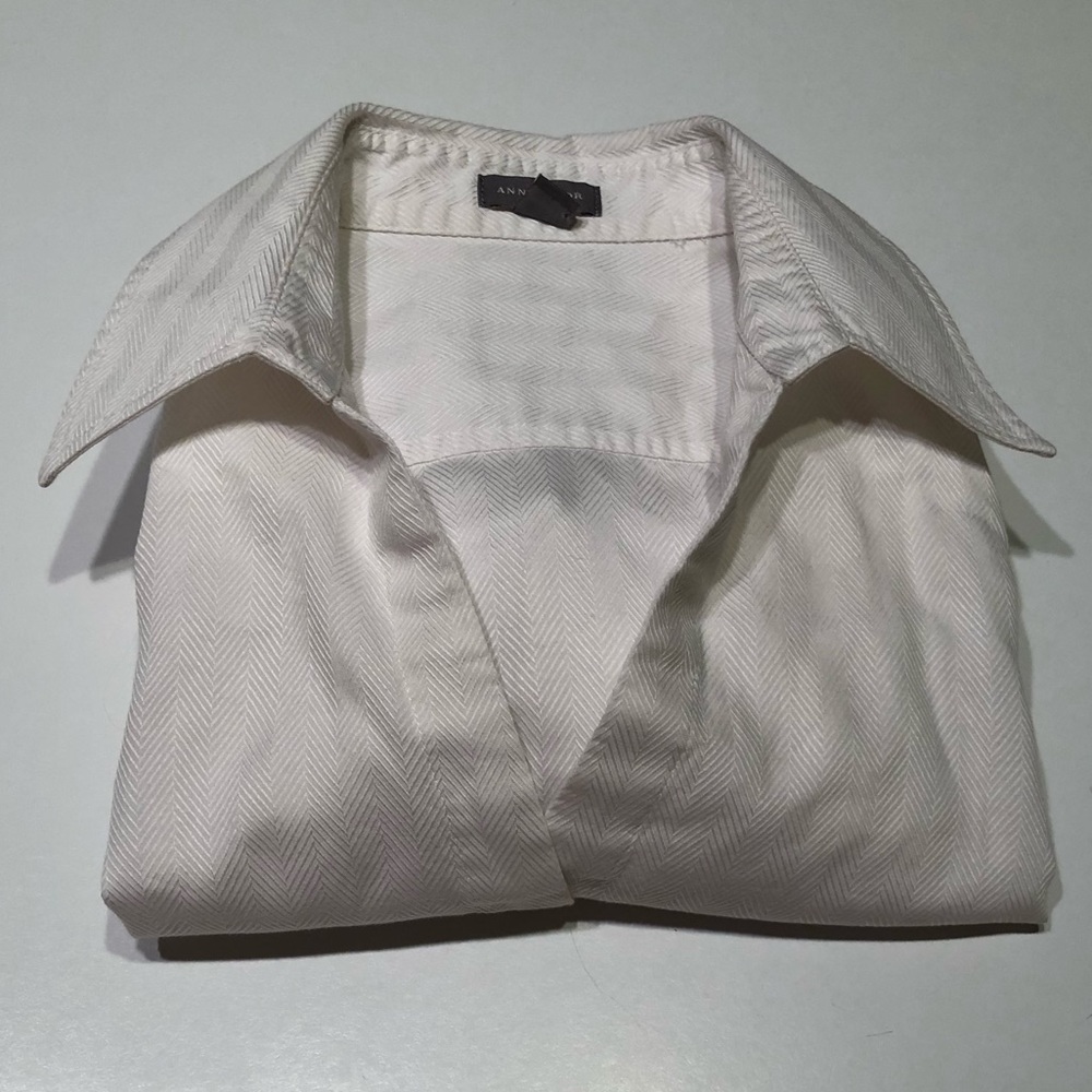 Ann Taylor Button Down Collared Blouse - New